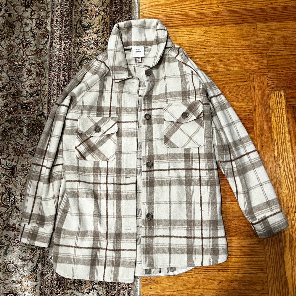 Knox Rose Plaid Womens Shacket